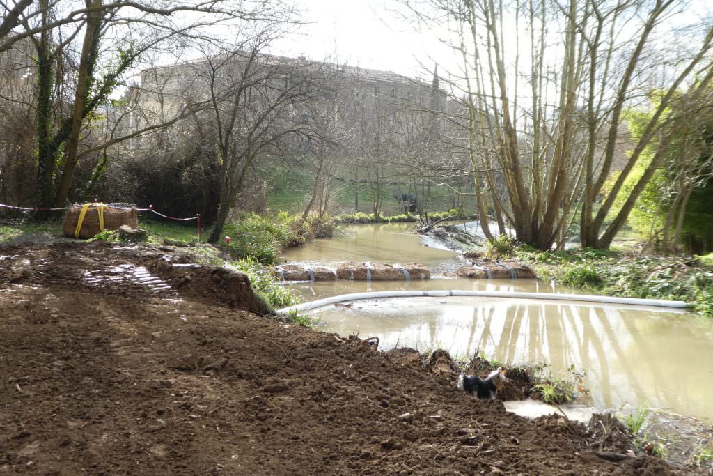 Huveaune Auriol Parc De La Confluence Travaux